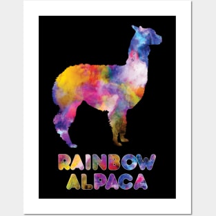 Alpaca rainbow - colorful llama - animals lover - kawaii cute gift Posters and Art